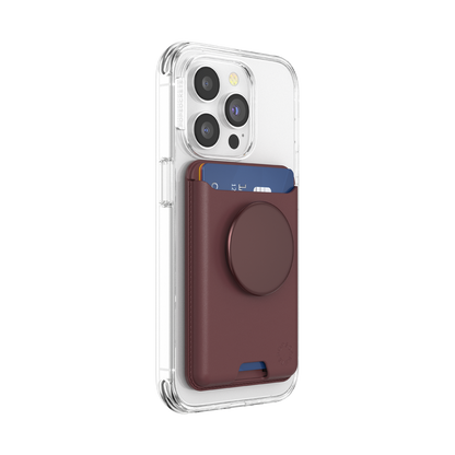Aluminum Oxblood — Softgoods MagSafe PopWallet+ - US 63926