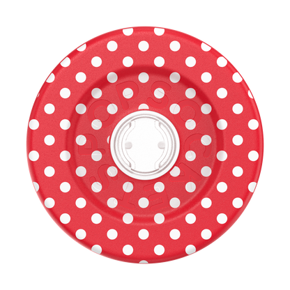 Polkadot Red —  MagSafe Round Base - US 47488