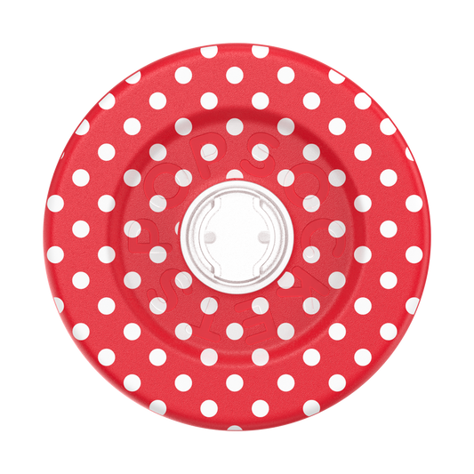 Polkadot Red —  MagSafe Round Base - US 47488