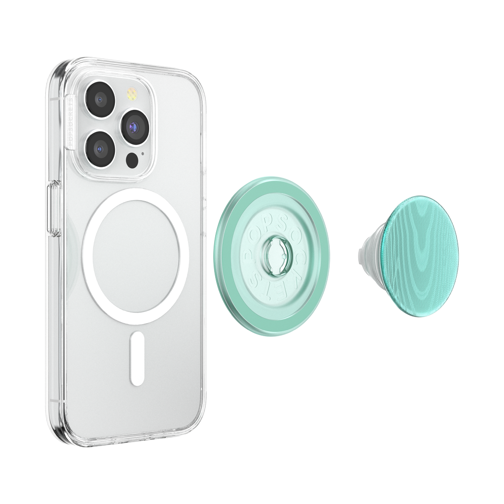 Aluminum Moire Turquoise — MagSafe PopGrip - US 57789