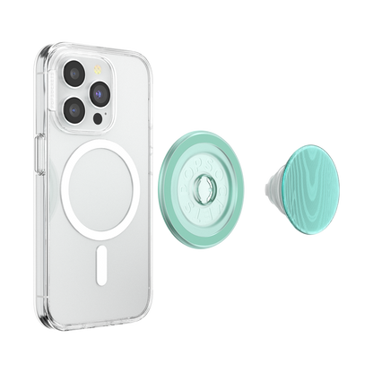 Aluminum Moire Turquoise — MagSafe PopGrip - US 98402
