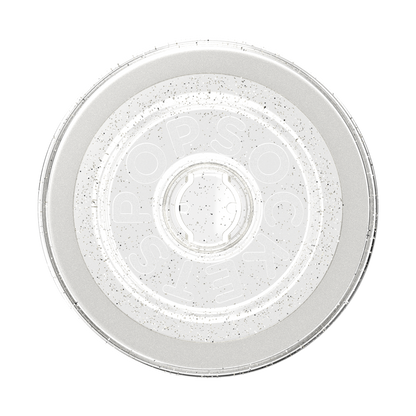 Clear Glitter Silver — MagSafe Round Base - US 86220
