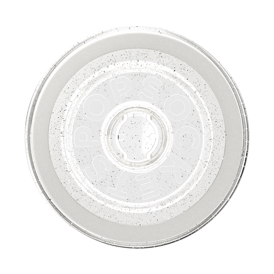 Clear Glitter Silver — MagSafe Round Base - US 86220