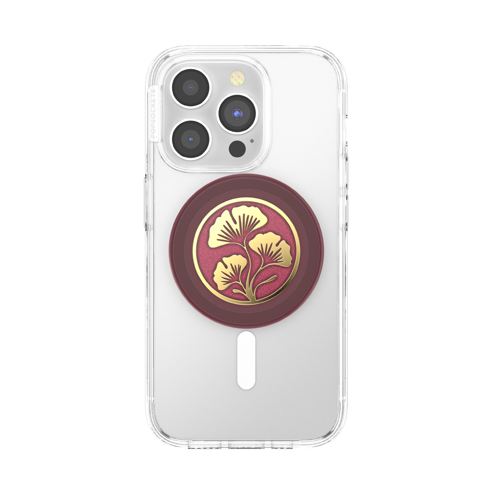 Enamel Ginkgo Oxblood — MagSafe PopGrip - US 13365