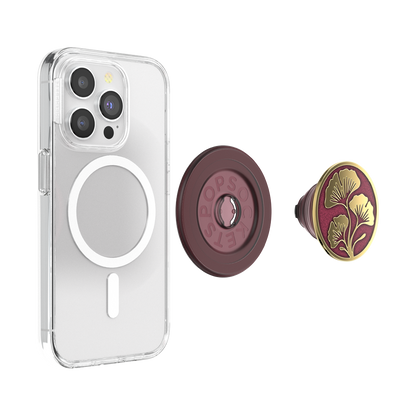 Enamel Ginkgo Oxblood — MagSafe PopGrip - US 34043