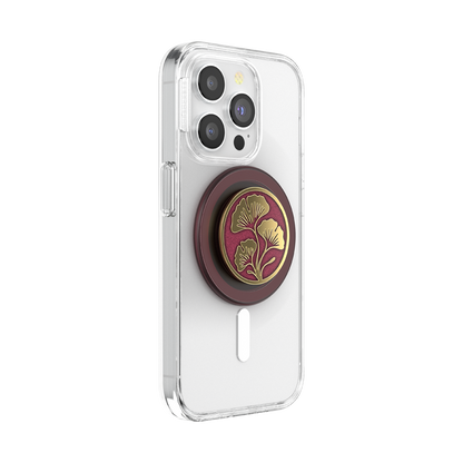 Enamel Ginkgo Oxblood — MagSafe PopGrip - US 23844