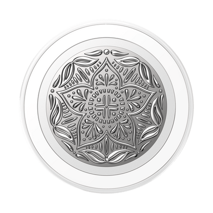 Enamel Silver Mandala — MagSafe PopGrip - US 16969