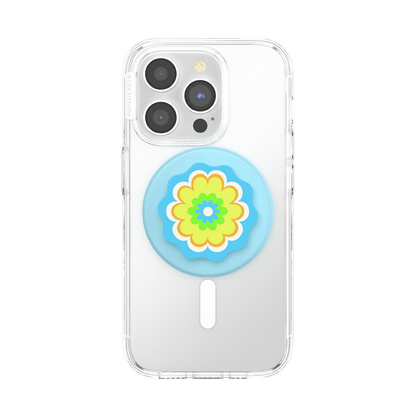 Molded Flower Kaleidoscope Blue — MagSafe PopGrip - US 52445