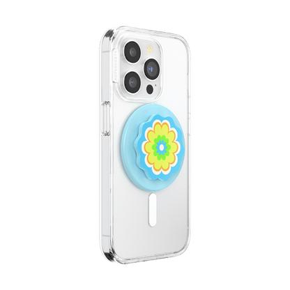 Molded Flower Kaleidoscope Blue — MagSafe PopGrip - US 92219