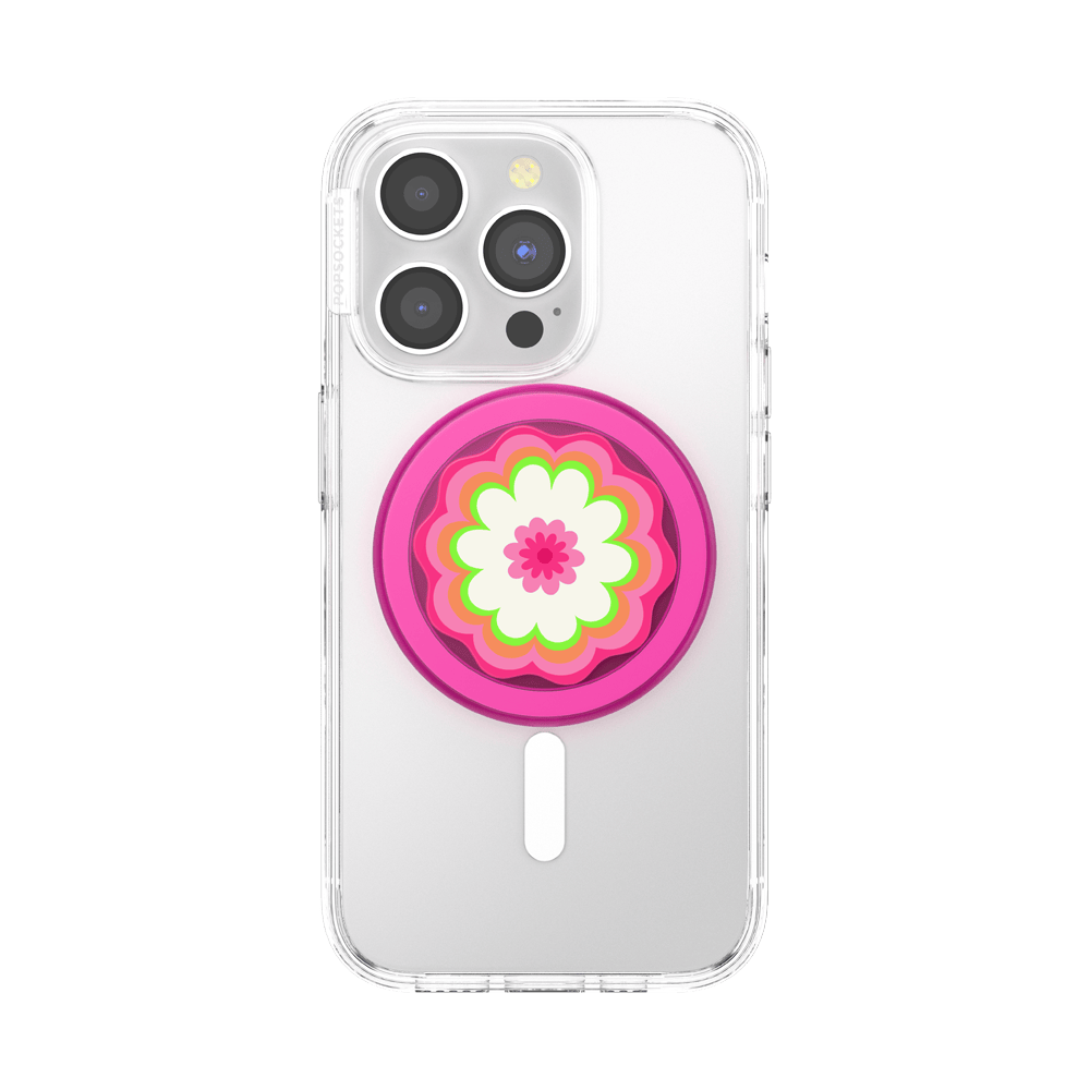 Molded Flower Kaleidoscope Pink — MagSafe PopGrip - US 96474