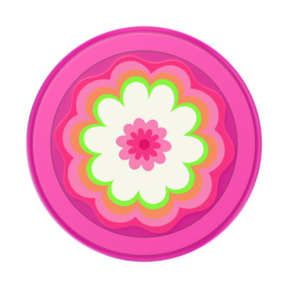 Molded Flower Kaleidoscope Pink — MagSafe PopGrip - US 06015