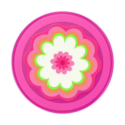 Molded Flower Kaleidoscope Pink — MagSafe PopGrip - US 39313