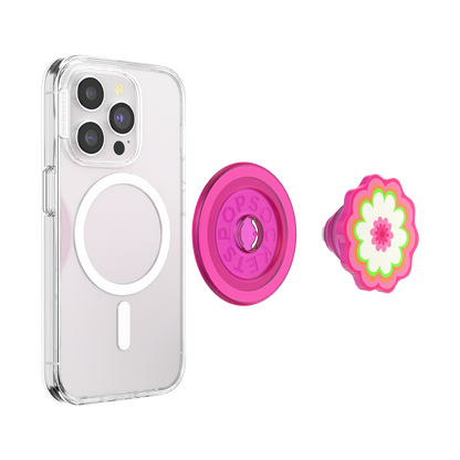 Molded Flower Kaleidoscope Pink — MagSafe PopGrip - US 06015