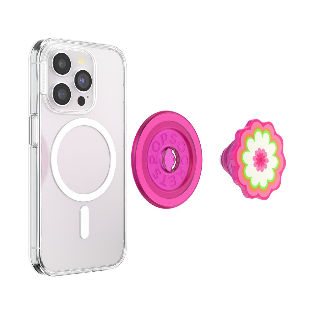 Molded Flower Kaleidoscope Pink — MagSafe PopGrip - US 39313