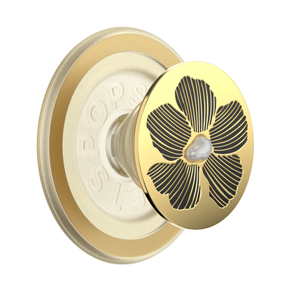 Enamel Mae Flower with Pearl — MagSafe PopGrip - US 05682