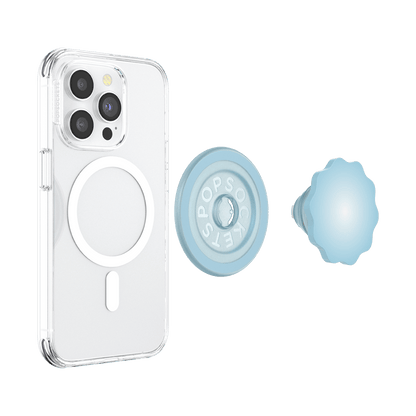Molded Flower Blue Sigh — MagSafe PopGrip - US 33116