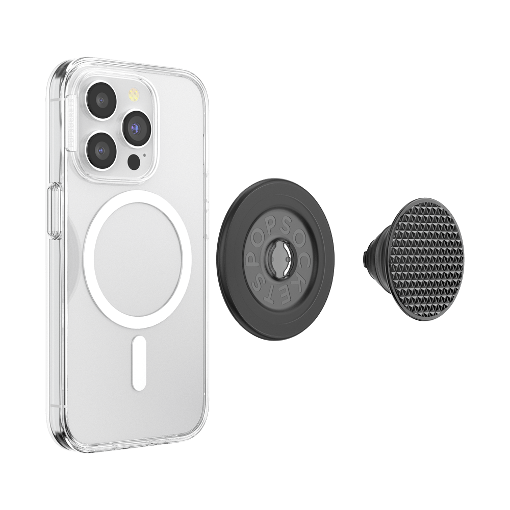 Triangle Knurl Black — MagSafe PopGrip - US 90538