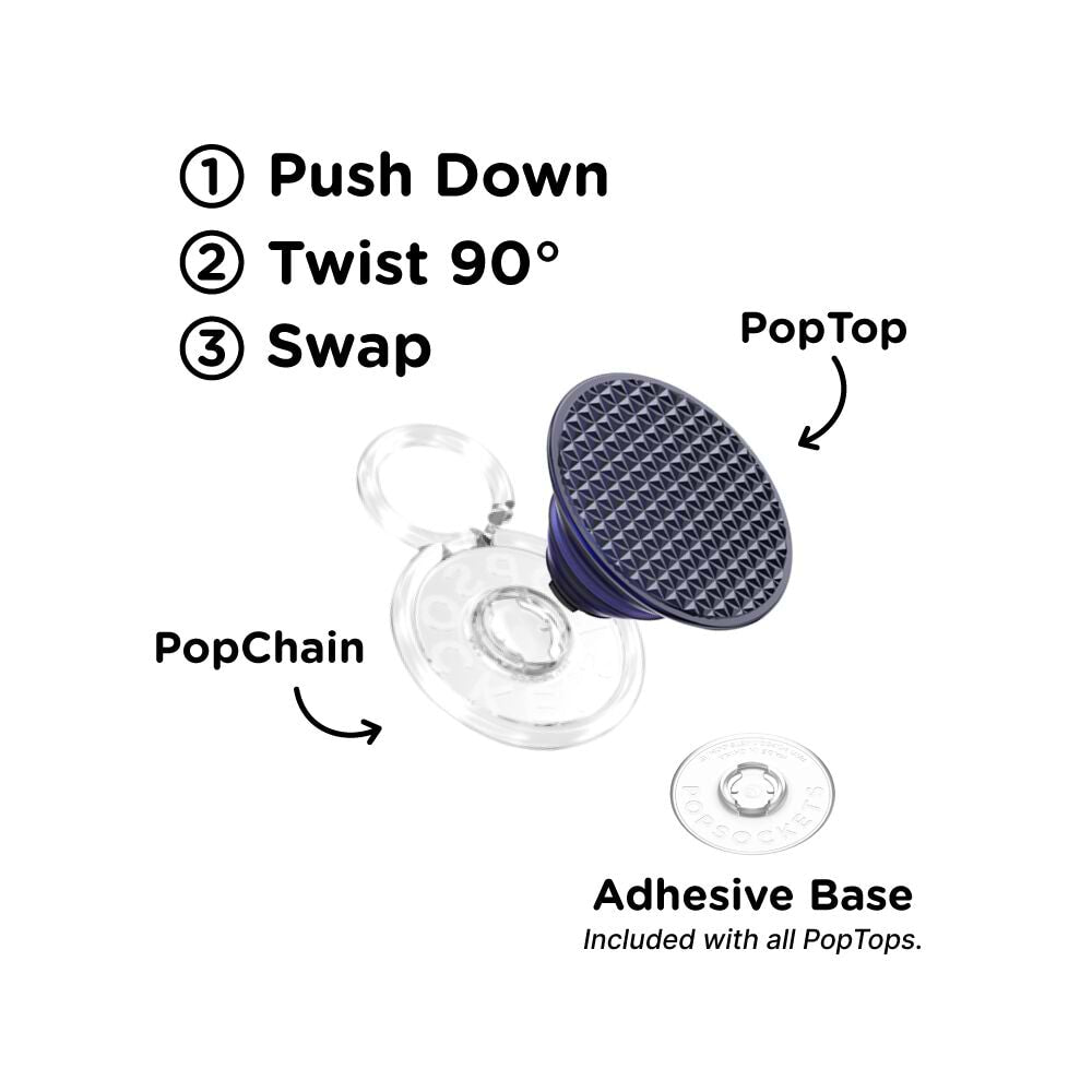 Triangle Knurl French Navy — PopTop - US 22947
