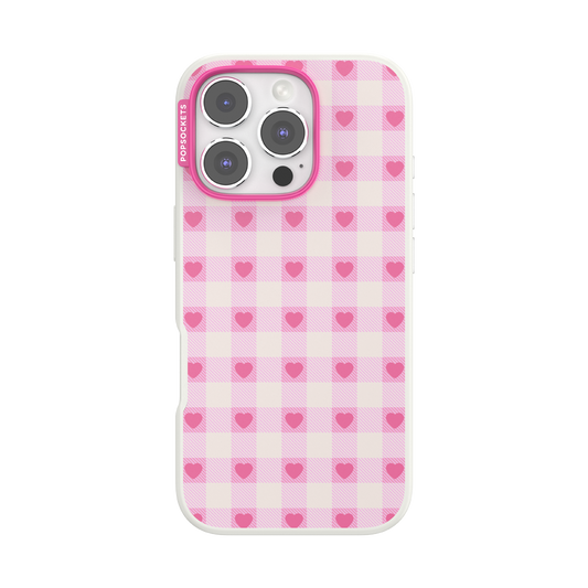 Blush Gingham — iPhone 16 Pro MagSafe Case - US 42309