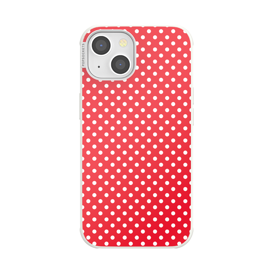 Cherry Red Polka Dot — iPhone 14 MagSafe Case - US 33698