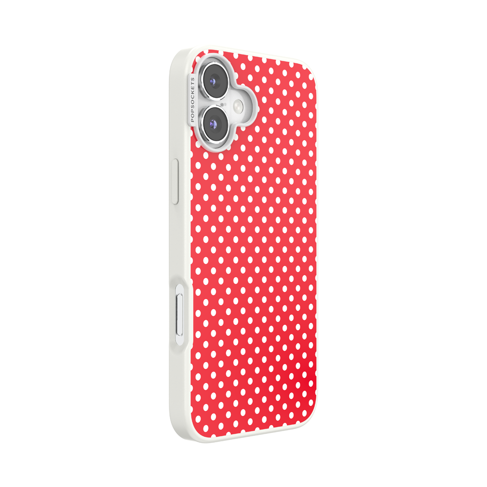 Cherry Red Polka Dot — iPhone 16 Plus MagSafe Case - US 21644