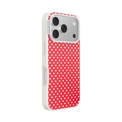 Cherry Red Polka Dot — iPhone 17 Pro MagSafe Case - US 00238