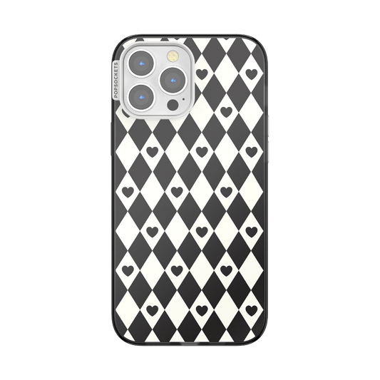 Harlequin Hearts Black — iPhone 13 Pro Max MagSafe Case - US 15088