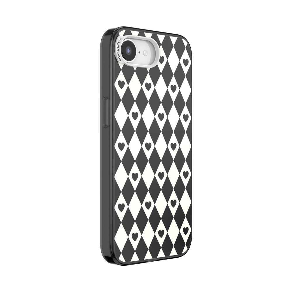Harlequin Hearts Black  — iPhone 17e/16e MagSafe Case - US 81243