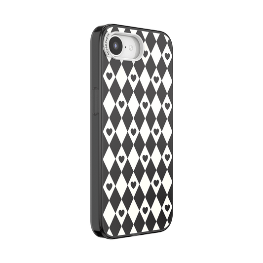 Harlequin Hearts Black  — iPhone 17e/16e MagSafe Case - US 31880