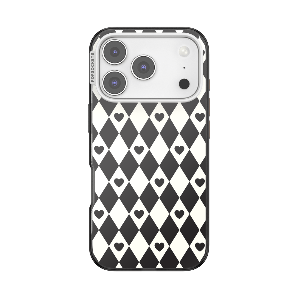 Harlequin Hearts Black — iPhone 17 Pro MagSafe Case - US 41413