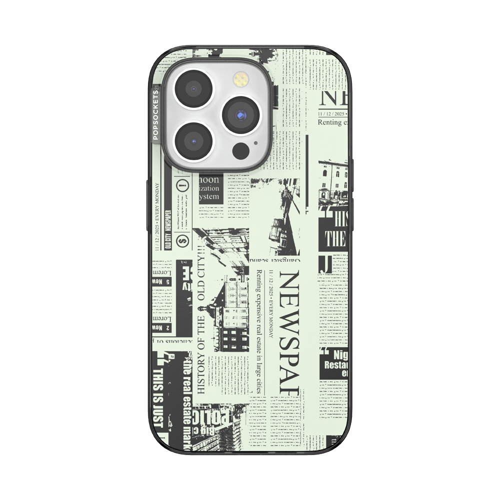 Hot off the Press Black — iPhone 15 Pro MagSafe Case - US 73671