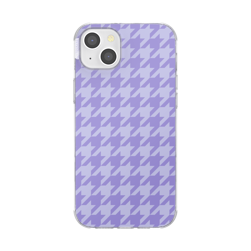 Lilac Houndstooth — iPhone 14 Plus MagSafe Case - US 80500