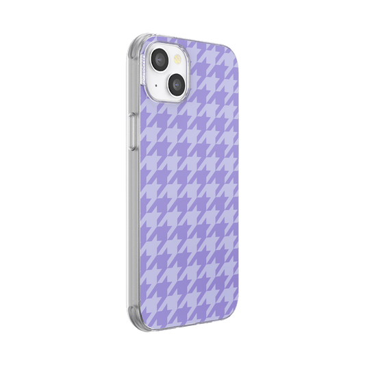 Lilac Houndstooth — iPhone 14 Plus MagSafe Case - US 80500