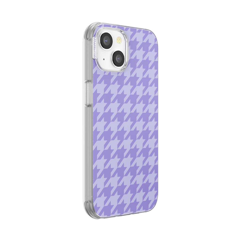 Lilac Houndstooth — iPhone 14 MagSafe Case - US 40836
