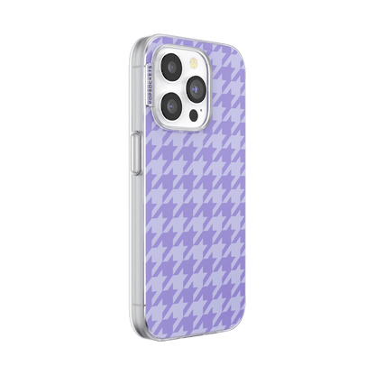 Lilac Houndstooth — iPhone 15 Pro MagSafe Case - US 87808