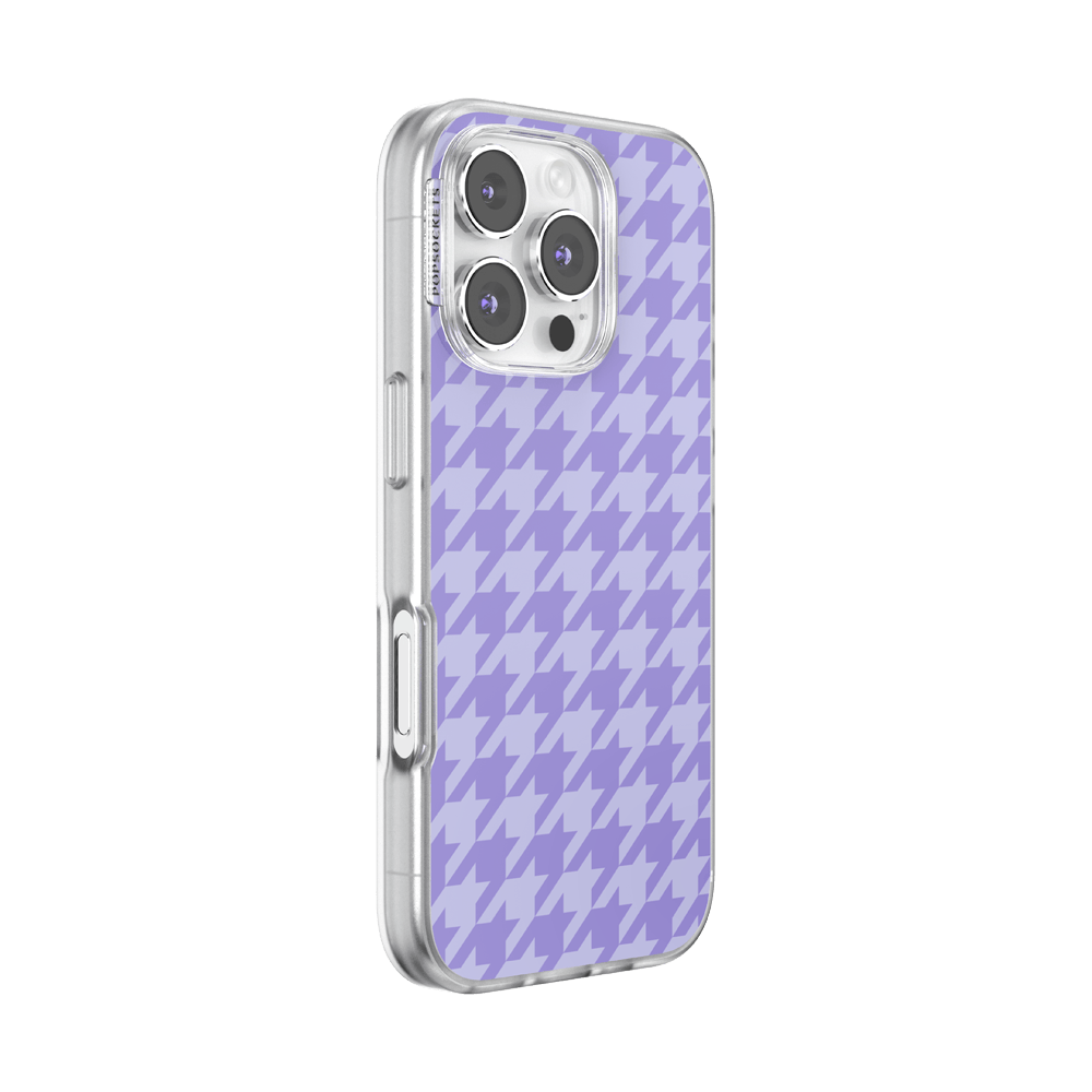 Lilac Houndstooth — iPhone 16 Pro MagSafe Case - US 38028