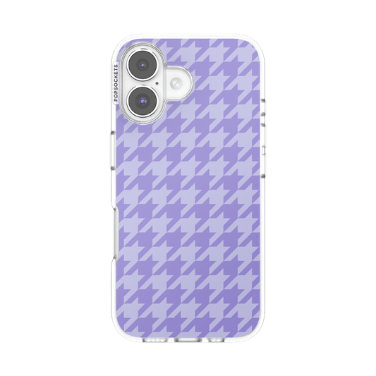 Lilac Houndstooth — iPhone 16 MagSafe Case - US 34633
