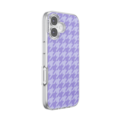 Lilac Houndstooth — iPhone 17 MagSafe Case - US 89715