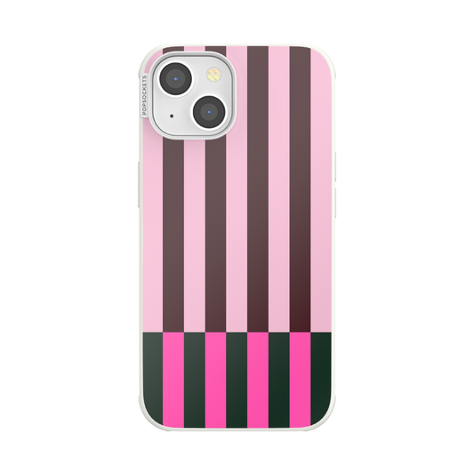 Pop of Pink Stripe — iPhone 13 MagSafe Case - US 66181
