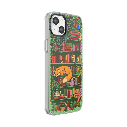 Storied Shelves Green — iPhone 15 Plus MagSafe Case - US 19420