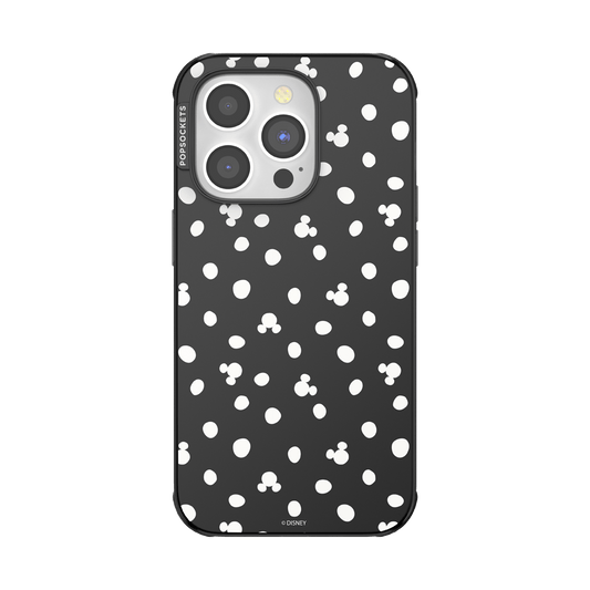 Translucent Black Mickey Polka Dot — iPhone 14 Pro MagSafe Case - US 00437