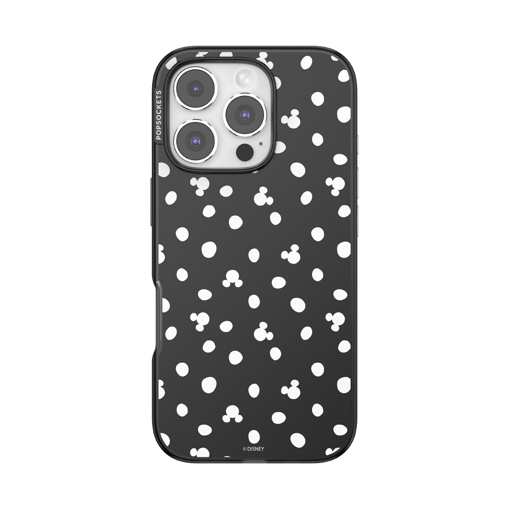 Translucent Black Mickey Polka Dot — iPhone 16 Pro MagSafe Case - US 47638