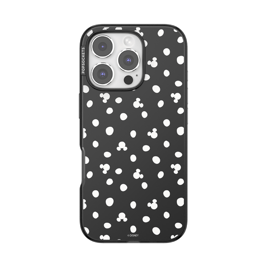 Translucent Black Mickey Polka Dot — iPhone 16 Pro MagSafe Case - US 47638