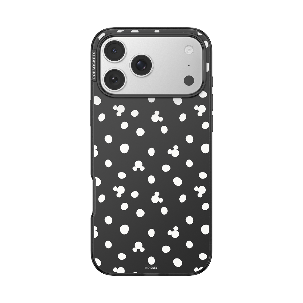 Translucent Black Mickey Polka Dot — iPhone 17 Pro Max MagSafe Case - US 43216