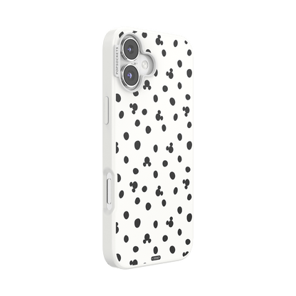 White Mickey Polka Dot — iPhone 16 Plus MagSafe Case - US 43726