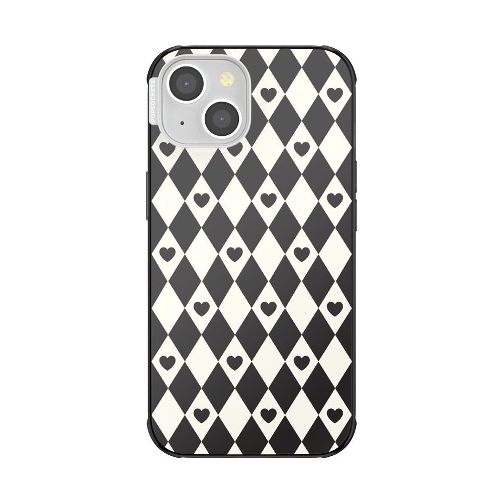 Harlequin Hearts Black  — iPhone 13 MagSafe Case - US 42400