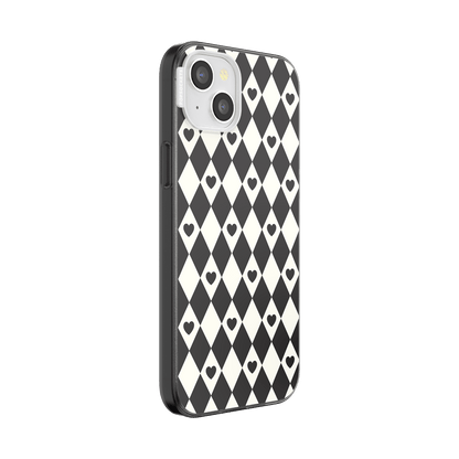 Harlequin Hearts Black  — iPhone 15 Plus MagSafe Case - US 99891