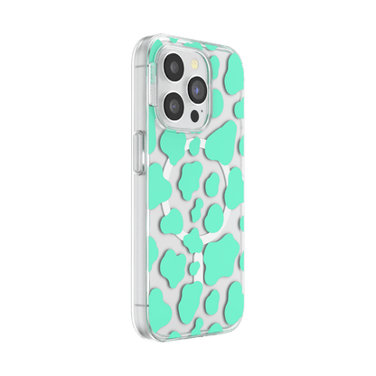 Turquoise Cow Cow — iPhone 15 Pro MagSafe Case - US 70101