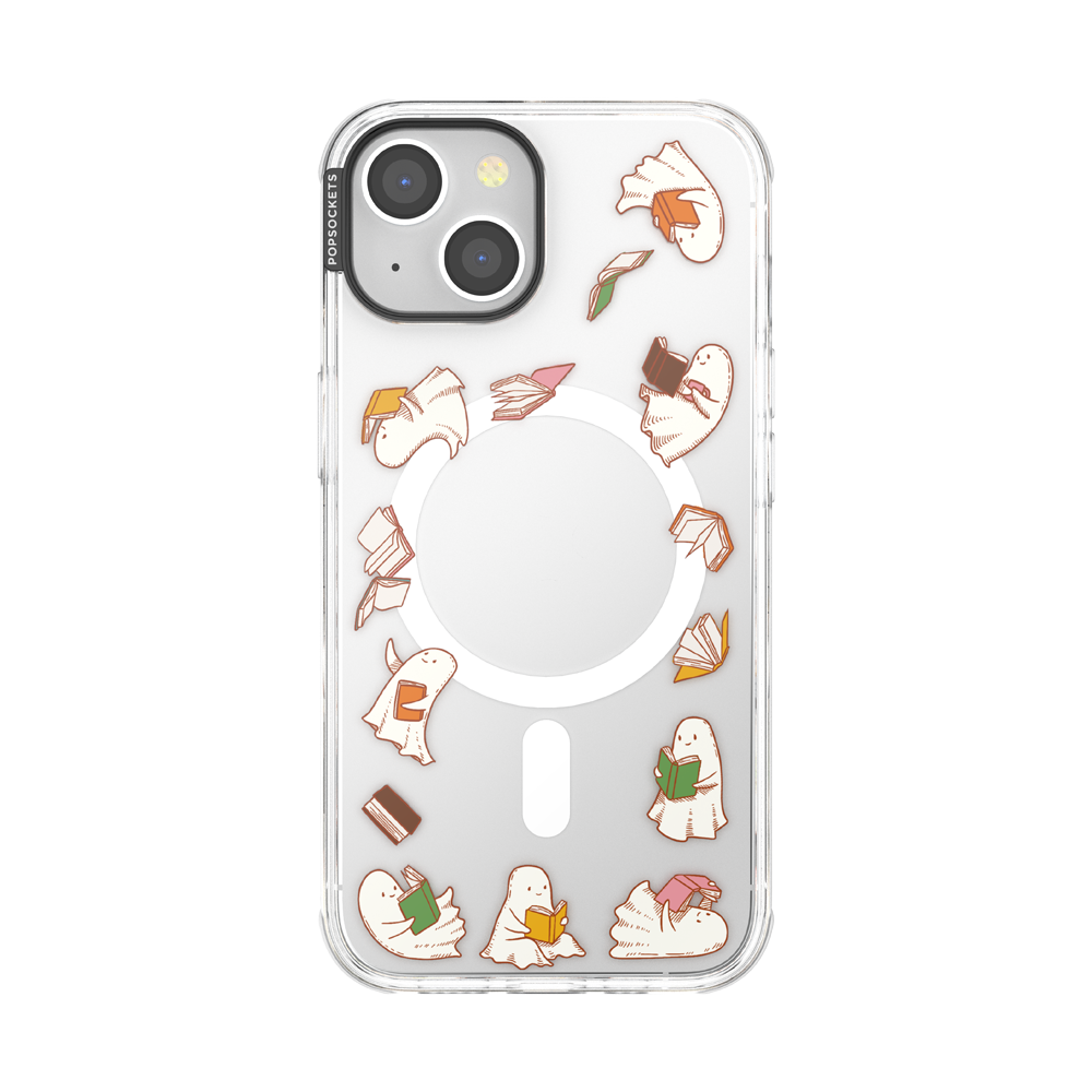 Spooky Book Club Clear  — iPhone 14 MagSafe Case - US 13712