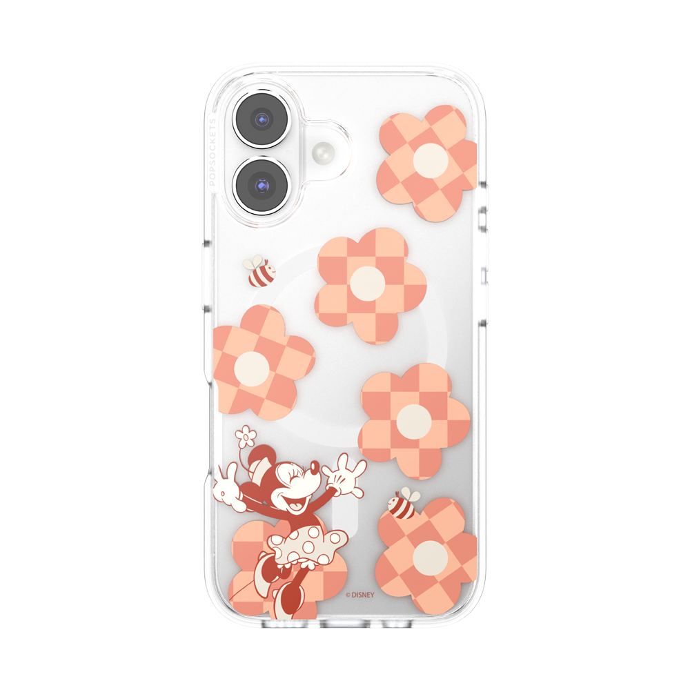 Minnie Checkered Flower — iPhone 16 Plus MagSafe Case - US 74899